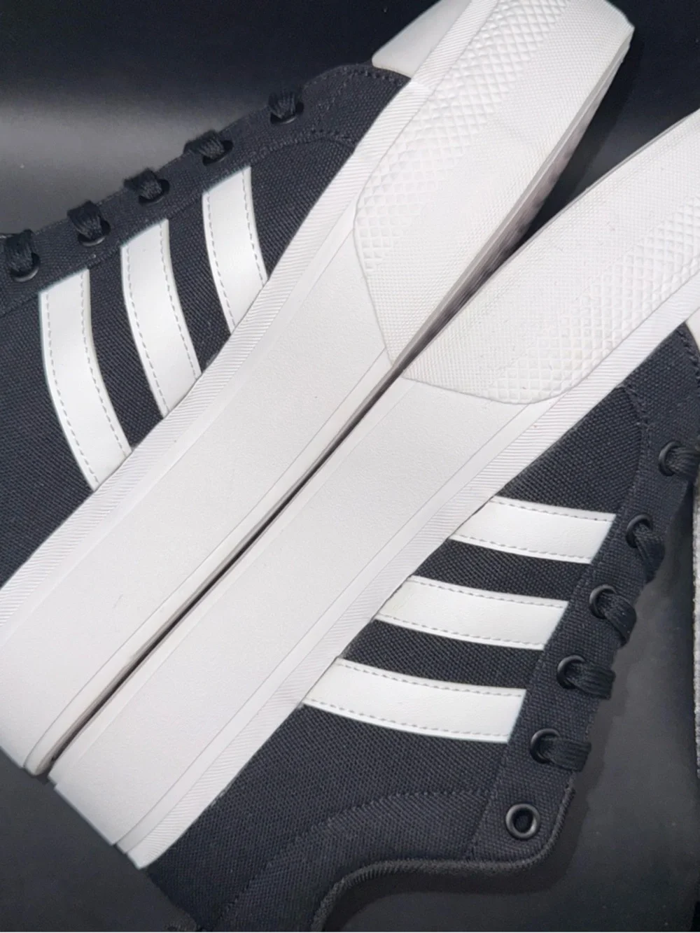 Size 9.5 - Adidas Bravada 2.0 Platform Black White Wmns, Very Clean, No Box